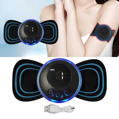 Mini Electric Massager – 8 Modes & 19 Strength Levels for Back, Shoulder, Arm & Leg Pain